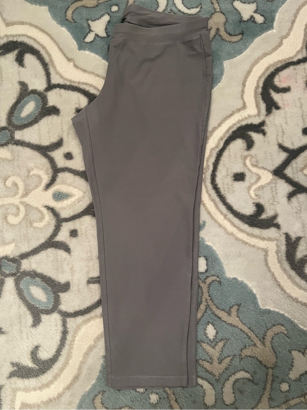 EILEEN FISHER WASHABLE SLIM VISCOSE CREPE CROP PANTS